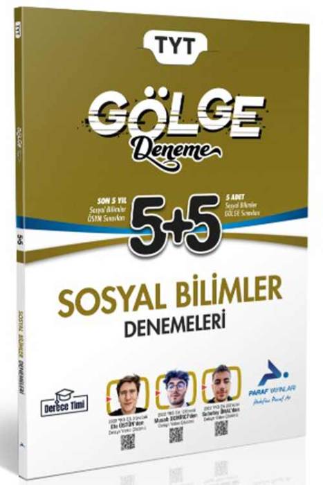 TYT Sosyal Bilimler Gölge Deneme Paraf Yayınları