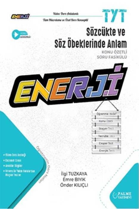 TYT Sözcükte ve Söz Öbeklerinde Anlam Enerji Konu Özetli Soru Bankası Palme Yayınevi