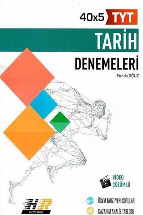 TYT Tarih 40x5 Denemeleri Hız ve Renk Yayınları