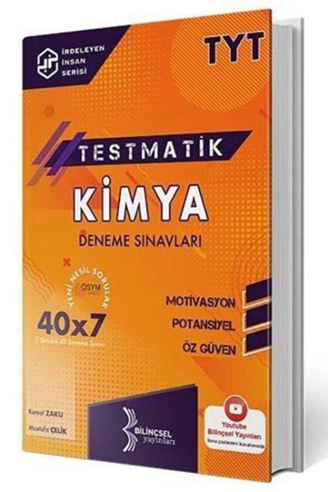 TYT Testmatik Kimya Deneme Sınavları Bilinçsel Yayınları