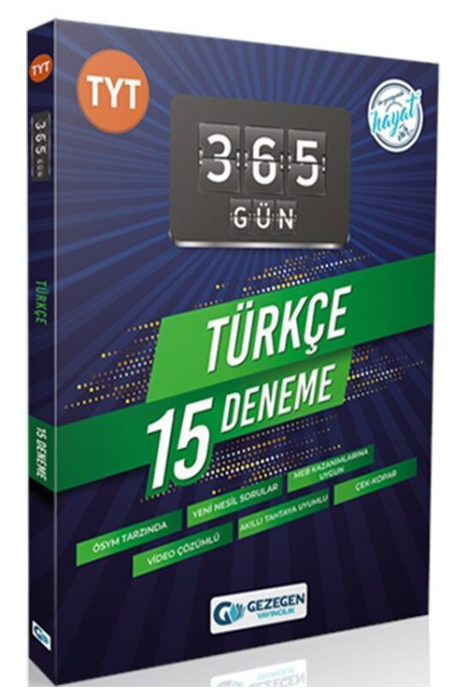 TYT Türkçe 365 Gün 15 Deneme Gezegen Yayınları