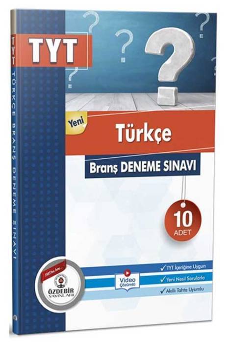 TYT Türkçe Branş 10 lu Deneme Sınavı Özdebir Yayınları