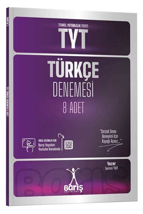 TYT Türkçe Denemesi 8 Adet Barış Çelenk Yayınları