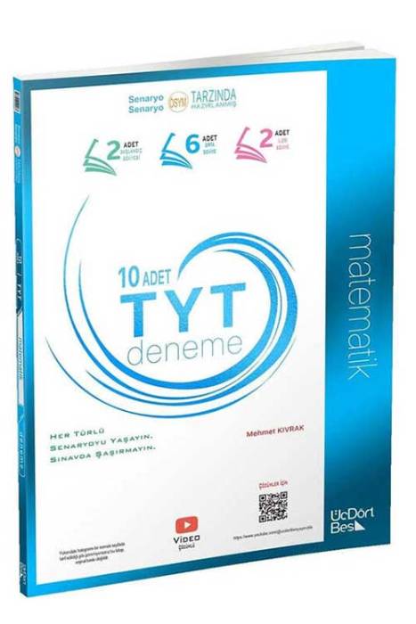 2024 TYT Matematik 10 Deneme Sınavı ÜçDörtBeş Yayınları