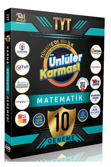 Ünlüler YKS TYT Matematik Ünlüler Karması 10 Deneme Ünlüler Yayınları