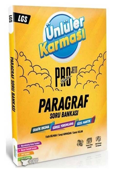 Ünlüler Karması 8. Sınıf LGS Paragraf Pro Jett Soru Bankası Ünlüler Yayınları