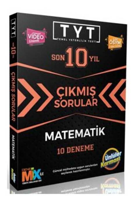 Ünlüler Karması TYT Matematik Karması Tıpkı Basım 10 Deneme Ünlüler Karması Yayınları