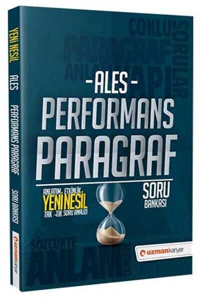 Süper Fiyat Uzman Kariyer 2021 ALES Performans Paragraf Soru Bankası Uzman Kariyer Yayınları