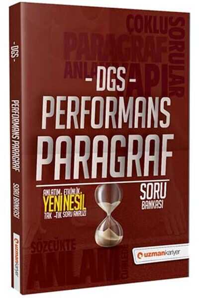 Süper Fiyat Uzman Kariyer 2021 DGS Performans Paragraf Soru Bankası Uzman Kariyer Yayınları