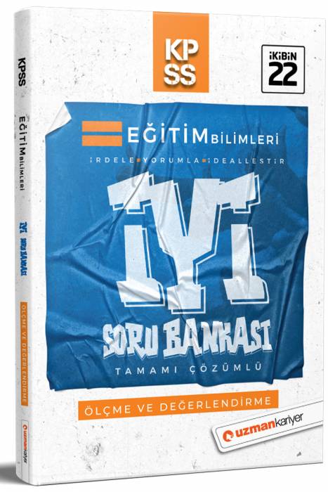 SÜPER FİYAT Uzman Kariyer 2022 KPSS İYİ Ölçme ve Değerlendirme Çözümlü Soru Bankası Uzman Kariyer Yayınları