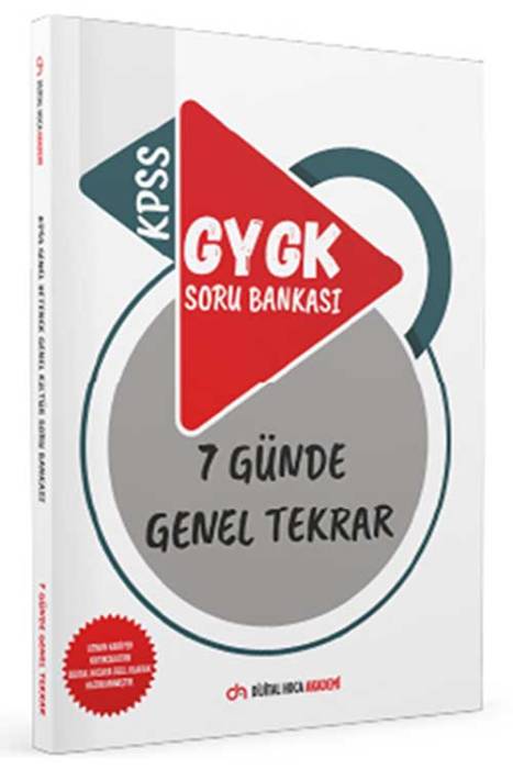 Uzman Kariyer KPSS GYGK 7 Günde Genel Tekrar Soru Bankası Uzman Kariyer Yayınları