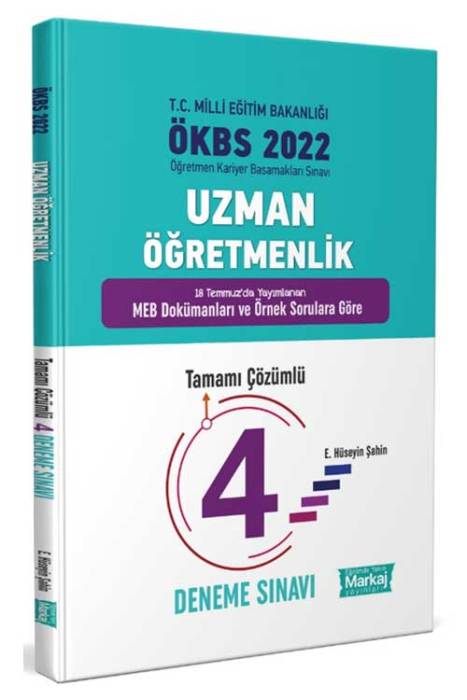 Uzman Öğretmenlik Tamamı Çözümlü 4 Deneme Sınavı Markaj Yayınları