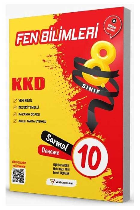 Veri 8. Sınıf Fen Bilimleri KKD Sarmal 10 Deneme Veri Yayınları