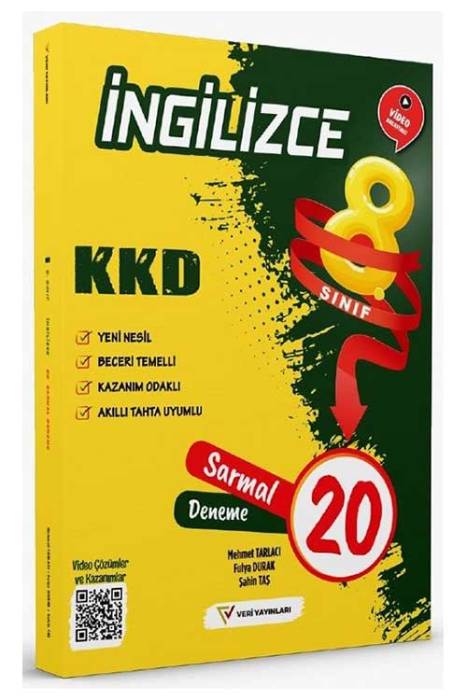 Veri 8. Sınıf İngilizce KKD Sarmal 20 Deneme Veri Yayınları