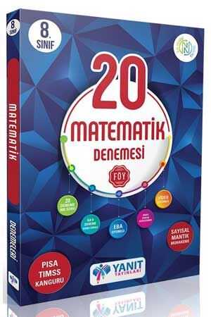 Yanıt 8. Sınıf Matematik Video Çözümlü 20 Denemesi Yanıt Yayınları