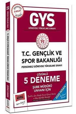 Yargı 2020 GYS T.C. Gençlik ve Spor Bakanlığı Şube Müdürü Unvanı İçin Çözümlü 5 Deneme Yargı Yayınları