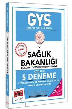 Yargı 2020 GYS T.C. Sağlık Bakanlığı Veri Hazırlama ve Kontrol İşletmeni ile Memur Unvanları İçin Çözümlü 5 Deneme Yargı Yayınları