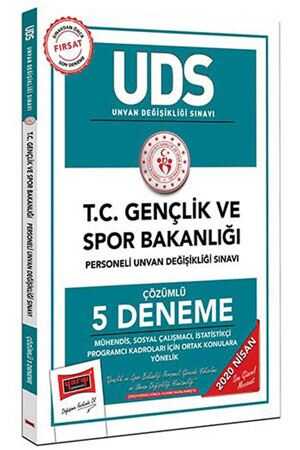 Yargı 2020 UDS T.C. Gençlik ve Spor Bakanlığı Mühendis Sosyal Çalışmacı İstatistikçi Program Kadroları İçin Ortak Konu Yargı Yayınları