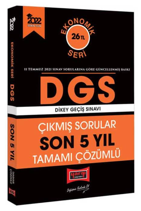 Yargı 2022 DGS Ekonomik Seri Son 5 Yıl Tamamı Çözümlü Çıkmış Sorular Yargı Yayınları