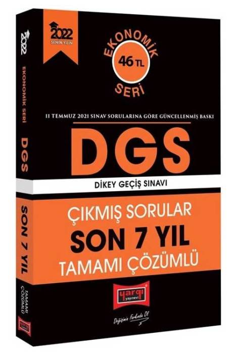 Yargı 2022 DGS Ekonomik Seri Son 7 Yıl Tamamı Çözümlü Çıkmış Sorular Yargı Yayınları