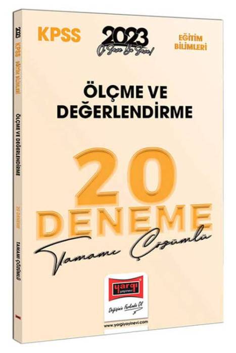 2023 KPSS Eğitim Bilimleri Ölçme ve Değerlendirme Tamamı Çözümlü 20 Deneme Yargı Yayınları 