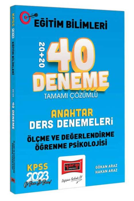 2023 KPSS Eğitim Bilimleri Ölçme Değerlendirme ve Öğrenme Psikolojisi Anahtar Ders Denemeleri Tamamı Çözümlü 20+20 40 Deneme Sınavı Yargı Yayınları