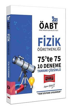 Yargı 2021 ÖABT Fizik Öğretmenliği 75’te 75 Tamamı Çözümlü 10 Deneme Sınavı Yargı Yayınları