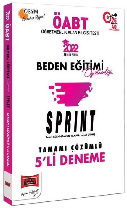 Yargı 2022 ÖABT SPRINT Beden Eğitimi Öğretmenliği Tamamı Çözümlü 5 li Deneme Yargı Yayınları