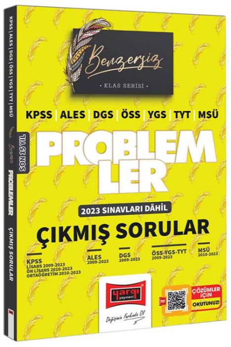 2024 KPSS ALES DGS ÖSS YGS TYT MSÜ Benzersiz Problemler Son 15 Yıl Çıkmış Sorular (2023 Sınavları Dahil) Yargı Yayınları