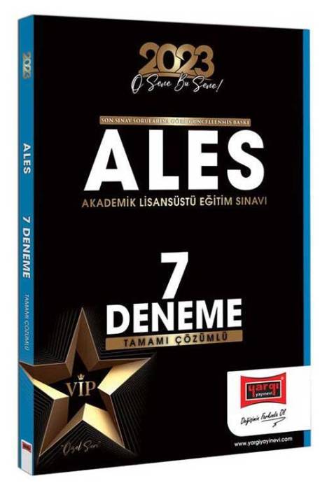 Yargı 2023 ALES VIP 7 Deneme Çözümlü Yargı Yayınları