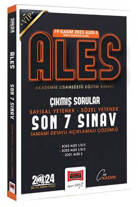 2024 ALES Son 7 Sınav Çıkmış Sorular (19 Kasım 2023 Sınavı Dahil) Yargı Yayınları