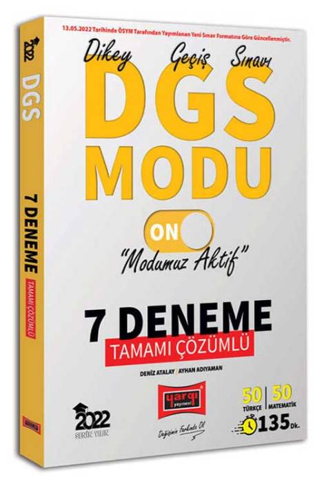 Yargı 2022 DGS Modu 7 Deneme Çözümlü Yargı Yayınları