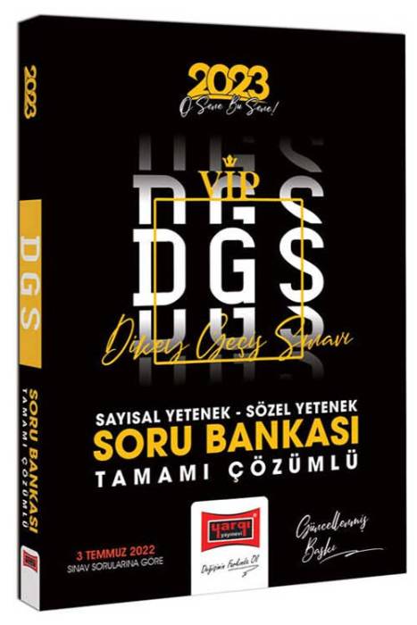 Yargı 2023 DGS Sayısal-Sözel Yetenek Tamamı Çözümlü Soru Bankası