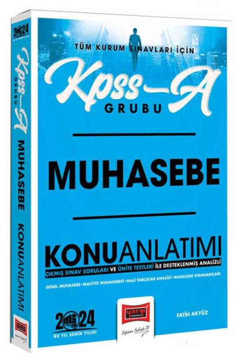 2024 KPSS A-Grubu Muhasebe Konu Anlatımı Yargı Yayınları