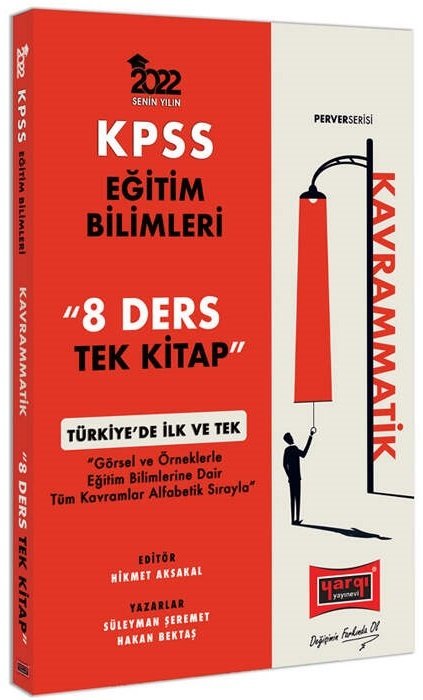 Yargı 2022 KPSS Eğitim Bilimleri Kavrammatik 8 Ders Tek Kitap Konu Anlatımı Yargı Yayınları