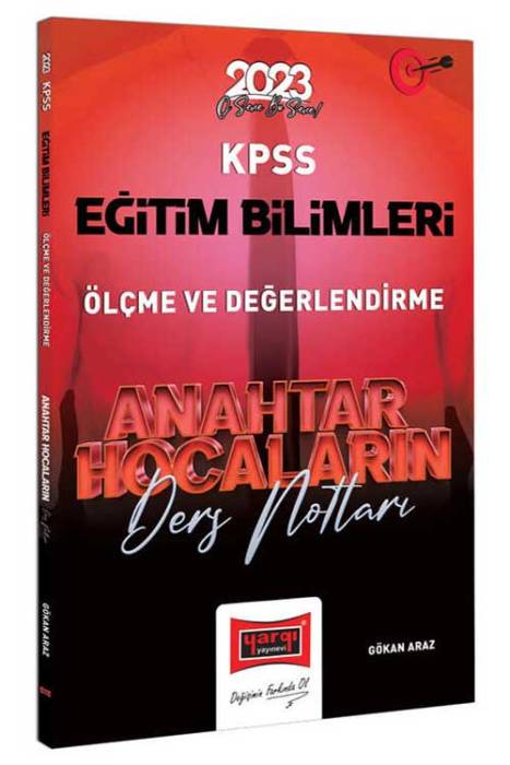 2023 KPSS Eğitim Bilimleri Anahtar Hocaların Ölçme ve Değerlendirme Ders Notları Yargı Yayınları