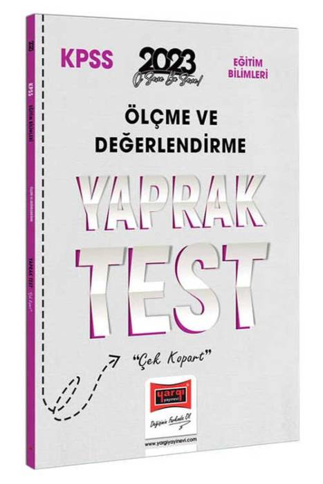 2023 KPSS Eğitim Bilimleri Ölçme ve Değerlendirme Yaprak Test Yargı Yayınları