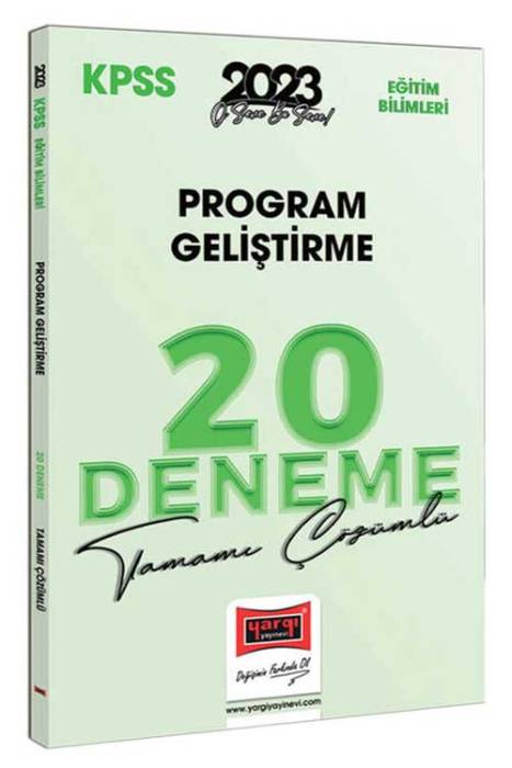 2023 KPSS Eğitim Bilimleri Program Geliştirme Tamamı Çözümlü 20 Deneme Yargı Yayınları