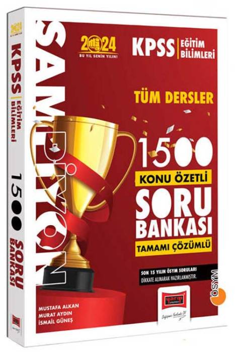 2024 KPSS Eğitim Bilimleri Şampiyon Tüm Dersler 1500 Konu Özetli Tamamı Çözümlü Soru Bankası Yargı Yayınları