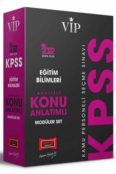 Yargı 2022 KPSS Eğitim Bilimleri VİP Konu Anlatımlı Modüler Set Yargı Yayınları