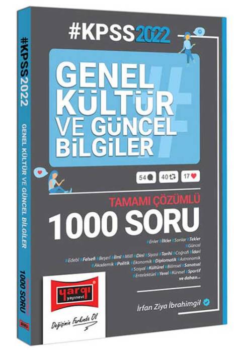 Yargı 2022 KPSS Genel Kültür ve Güncel Bilgiler Tamamı Çözümlü Soru Bankası