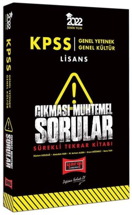 Yargı 2022 KPSS Genel Yetenek Genel Kültür Çıkması Muhtemel Sorular Sürekli Tekrar Kitabı Yargı Yayınları