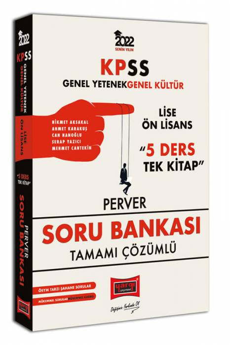 Yargı 2022 KPSS GY GK Lise Ön Lisans 5 Ders Tek Kitap Perver Tamamı Çözümlü Soru Bankası Yargı Yayınları