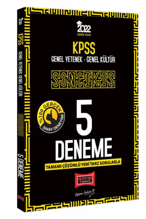 Yargı 2022 KPSS GY GK Son Çıkış Tamamı Çözümlü 5 Deneme Yargı Yayınları