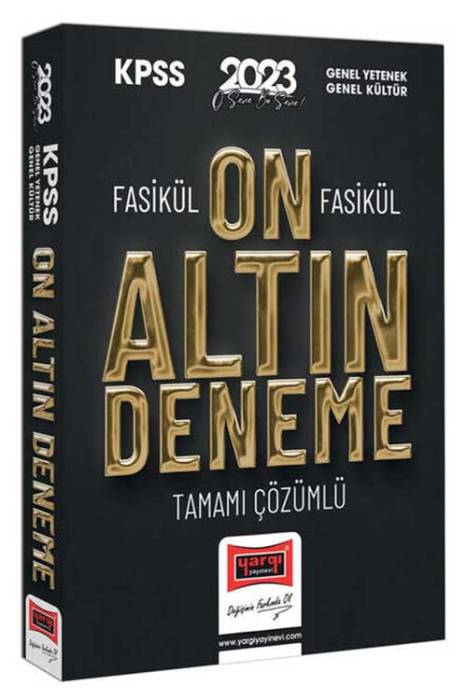 2023 KPSS GY-GK Fasikül Fasikül Tamamı Çözümlü 10 Altın Deneme Yargı Yayınları