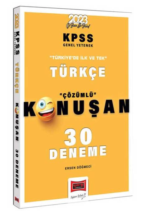 2023 KPSS Türkçe Tamamı Çözümlü Konuşan 30 Deneme Yargı Yayınları