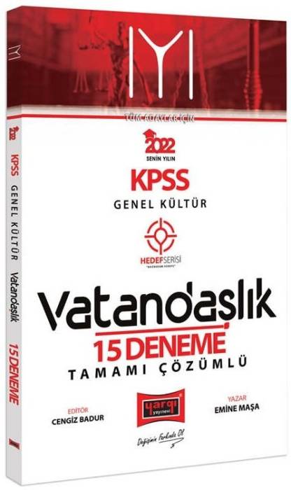 Yargı 2022 KPSS Vatandaşlık İYİ 15 Deneme Çözümlü Yargı Yayınları