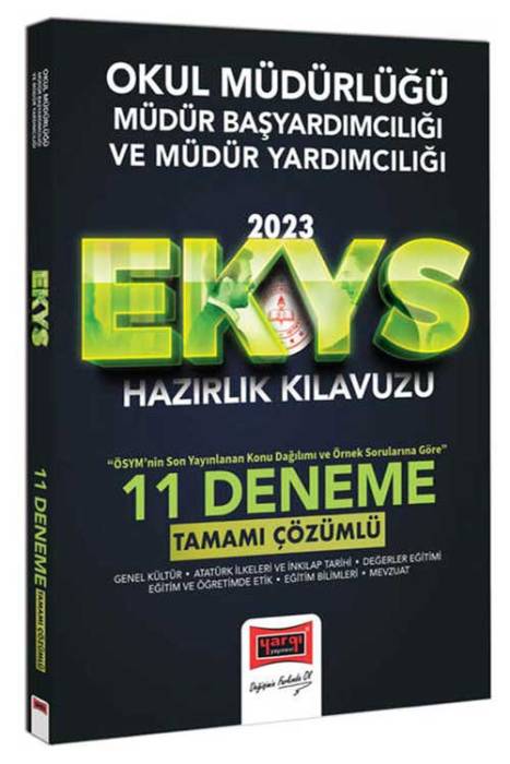 2023 EKYS Okul Müdürlüğü Müdür Başyardımcılığı ve Müdür Yardımcılığı Tamamı Çözümlü 11 Deneme Yargı Yayınları