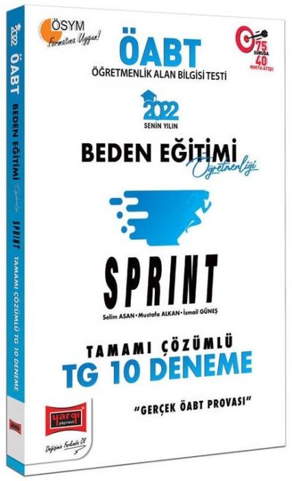 Yargı 2022 ÖABT Beden Eğitimi Öğretmenliği Sprint TG 10 Deneme Çözümlü Yargı Yayınları