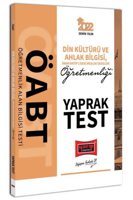 Yargı 2022 ÖABT Din Kültürü ve Ahlak Bilgisi İmam Hatip Lisesi Meslek Dersleri Öğretmenleri Yaprak Test Yargı Yayınları